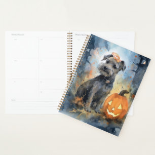 Halloween Chesapeake Bay Terrier Avec Citrouilles