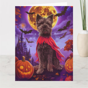 Halloween Chesapeake Bay Terrier Vampire Pumpkins  Card