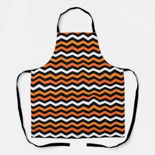 Halloween Chevron Stripe Apron