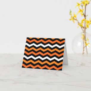 Halloween Chevron Stripe Card