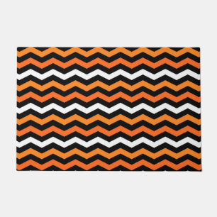 Halloween Chevron Stripe Doormat
