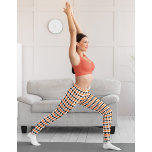 Halloween Chic Orange White Black Pattern Costume Leggings<br><div class="desc">Modern, cool, spooky, chic, stylish, halloween orange white and black geometric triangles pattern, breathable, hand sewn, womens full length fashion workout sports yoga gym running halloween witch costume leggings pants, that stretches to fit your body, hugs in all the right places, bounces back after washing, and doesn't lose their shape...</div>