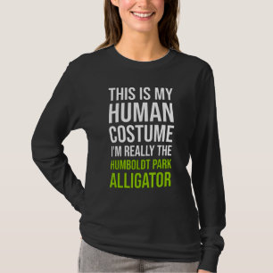 Halloween Chicago Humboldt Park Alligator Costume T-Shirt