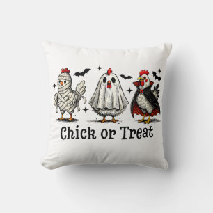 Halloween Chicken Costume Funny Chick Design 🎃👻 Throw Pillow