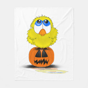 Halloween Chicken Fleece Blanket