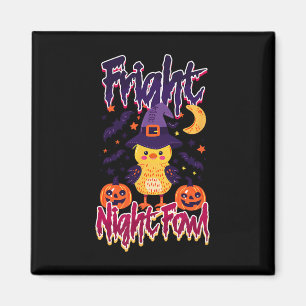 Halloween Chicken Fright Night Fowl Magnet