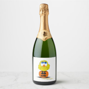 Halloween Chicken Sparkling Wine Label