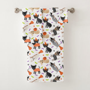Halloween Chihuahua Bath Towel Set