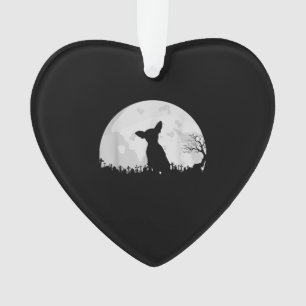 Halloween Chihuahua Costume Gift Moon Funny Ornament