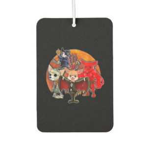 Halloween Chihuahua Costume Mummy Evil Witch Pumpk Air Freshener