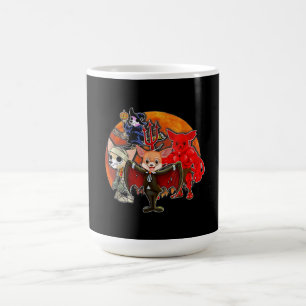 Halloween Chihuahua Costume Mummy Evil Witch Pumpk Coffee Mug