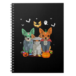 Halloween Chihuahua Dog Witch Cute Gift Dachshund Notebook