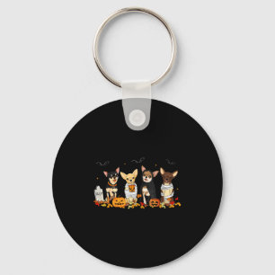 Halloween Chihuahua Ghost Soky Chihuahua Lovers Do Keychain