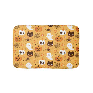 Halloween Childrens Cat Pumpkin Spider Ghost Bath Mat