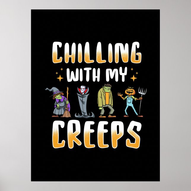 Halloween Chilling With Creeps Poster (Front)