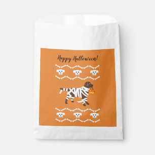 Halloween Chocolate Labrador Mummy Favour Bag