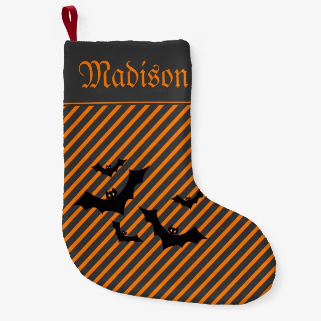 Halloween Christmas  Small Christmas Stocking (Front)