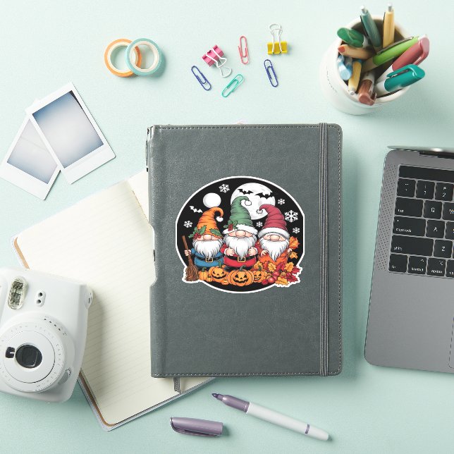 Halloween Christmas Thanksgiving Gnomes Classic T- (iPad Cover)