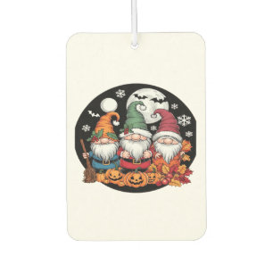 Halloween Christmas Thanksgiving Gnomes Classic T- Air Freshener