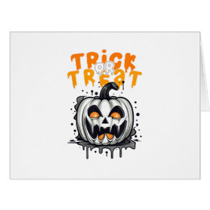 Halloween Citrouille éffrayant Design Tri ou trait