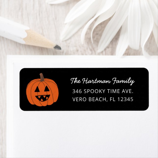 Halloween Citrouille Jack-o-lanterne simple (En situation)