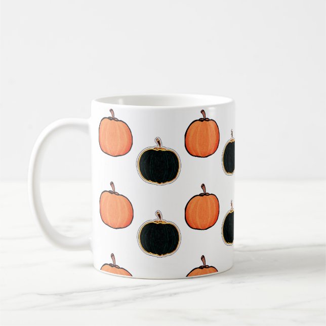 Halloween/citrouille Latte Mug (Gauche)