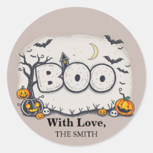 Halloween  classic round sticker