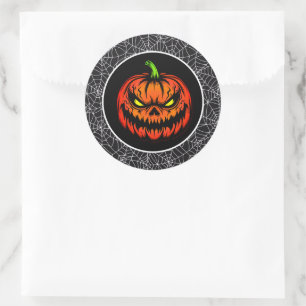 Halloween classic round sticker