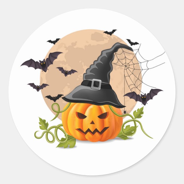 Halloween Classic Round Sticker (Front)