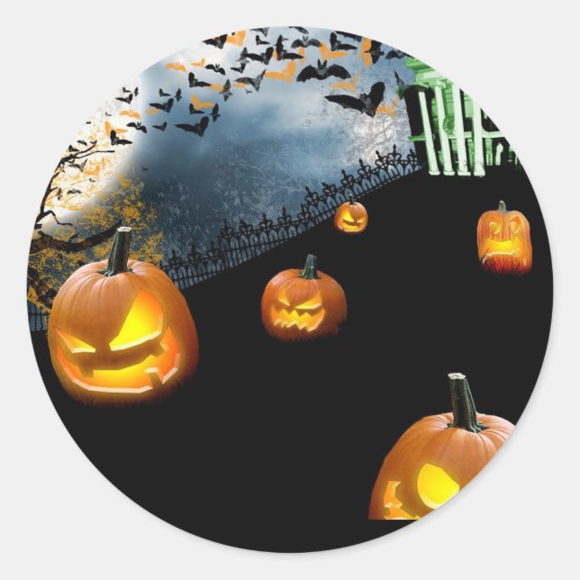Halloween Classic Round Sticker (Front)