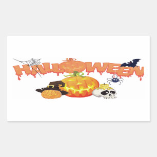 Halloween Classic Round Sticker/Happy Halloween Sticker