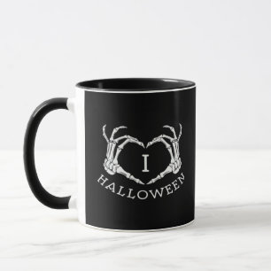 Halloween! Classic - Skeleton Hands Heart Mug