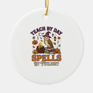 Halloween Classroom Moonlight Magic Ceramic Ornament