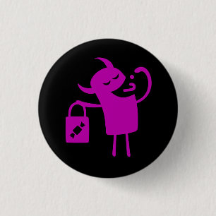 Halloween Clip Art Monster Trick or Treater Button
