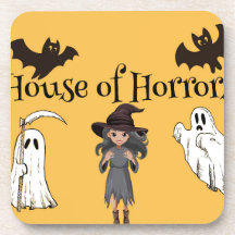 Halloween coasters- house of horrors