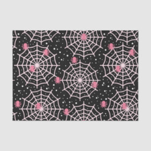 Halloween Cobwebs & Spiders Pattern Tissue Paper