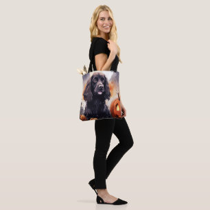 Halloween Cocker Spaniel With Pumpkins Tote Bag