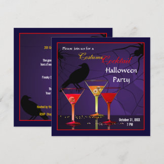 Halloween Cocktail Party Invitation