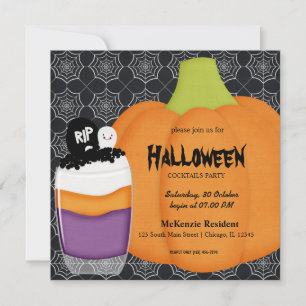 Halloween Cocktail Party Invitation