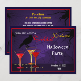 Halloween Cocktail Party Invite