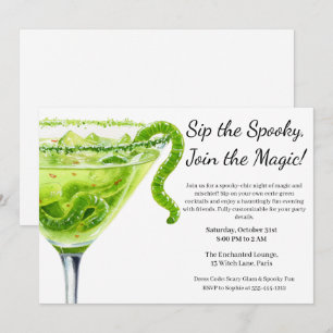 Halloween Cocktail Party   Potion Magique Invitation