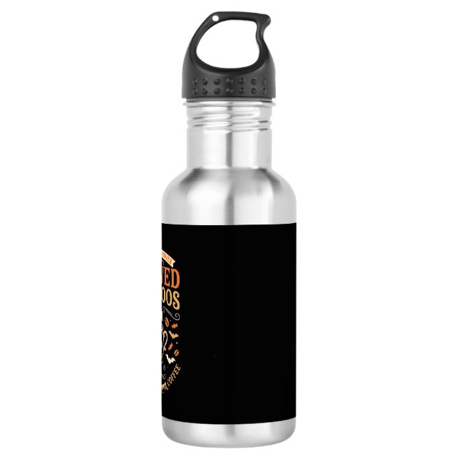 Halloween Coffee Ghost Celebration 532 Ml Water Bottle (Front)