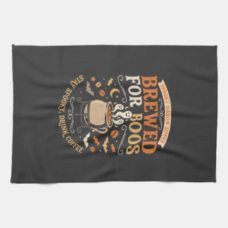 Halloween Coffee Ghost Celebration Kitchen Towel