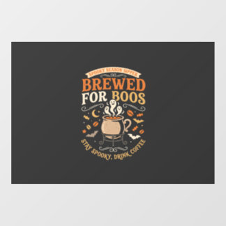 Halloween Coffee Ghost Celebration Window Cling