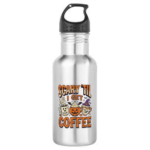 Halloween Coffee Scary Until Coffee Vintage Shirt_ 532 Ml Water Bottle