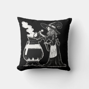 Halloween Coffee Throw Pillow