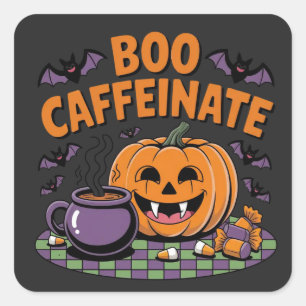 Halloween Coffee Vibes Sticker
