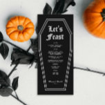 Halloween Coffin Wedding Menu DIY<br><div class="desc">A perfect addition to your elegant Halloween wedding. This unique menu is a must-have for those seeking classy Halloween wedding ideas, blending dark and moody aesthetics with sophisticated charm. Ideal for a "Till Death Do Us Part" wedding or a "Til Death Do Us Part" wedding, it complements any dark romantic...</div>