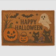 HALLOWEEN COIR Doormat – 24"x16" Indoor/Outdoor