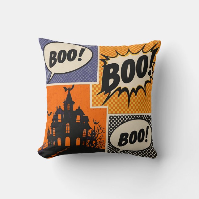 Halloween Cojin Throw Pillow (Front)